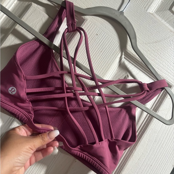 lululemon athletica Pink Crisscross Sports Bra - Picture 3 of 5